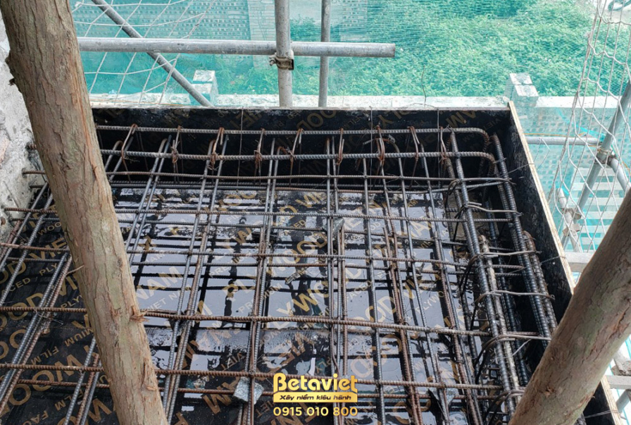 Thi công biệt thự TC21150, giai đoạn thi công phần thô – kết cấu phần thô (7)