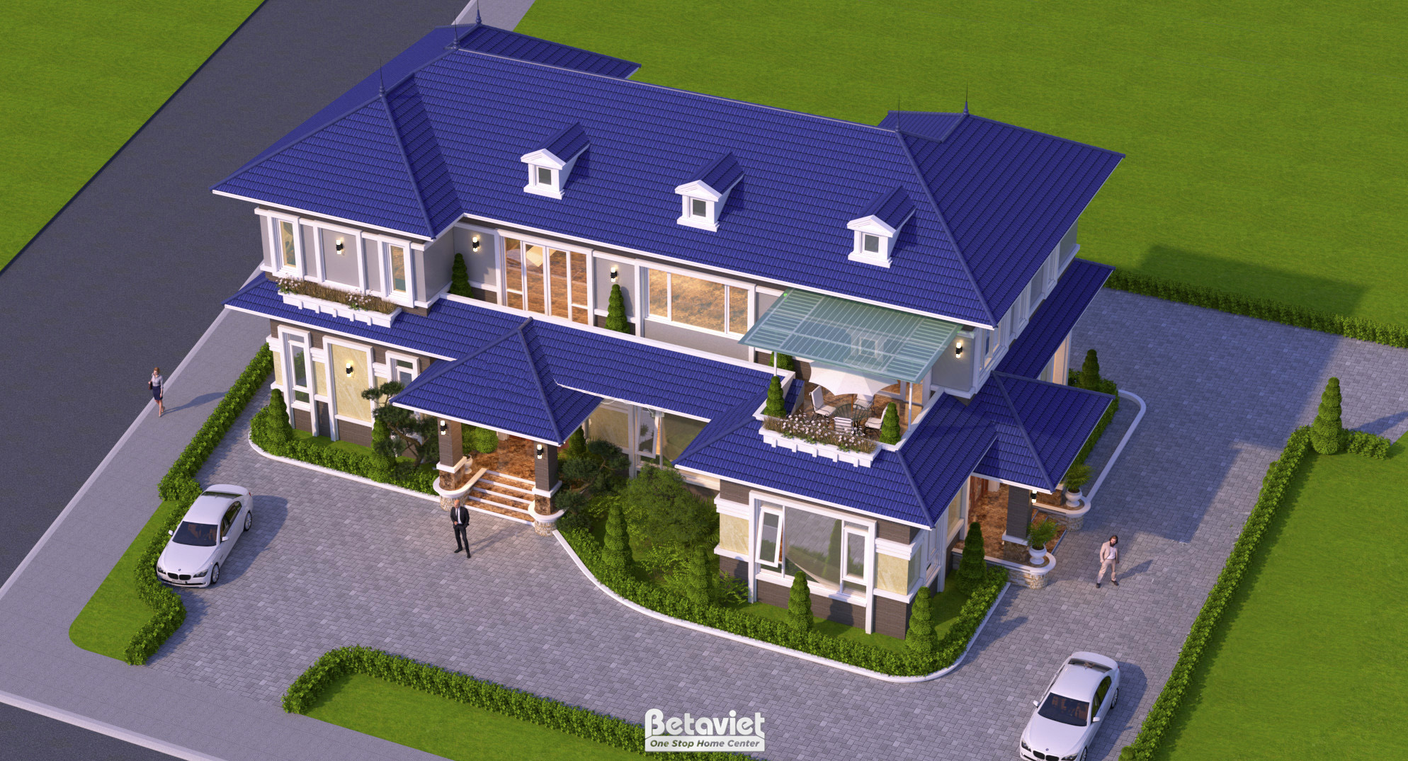 Thiết kế biệt thự kiểu Nhật 2 tầng hiện đại kiểu Nhật tại Sơn La KT22009