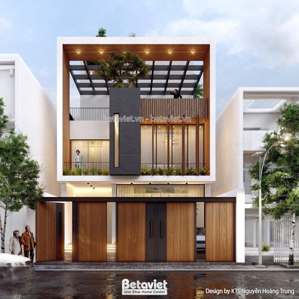 Thiết kế biệt thự hiện đại luxury 3 tầng tại Hải Dương KT24605