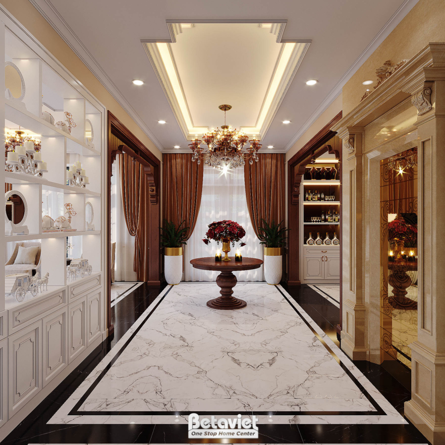 Mẫu thiết kế đại sảnh biệt thự Art Deco NT22096