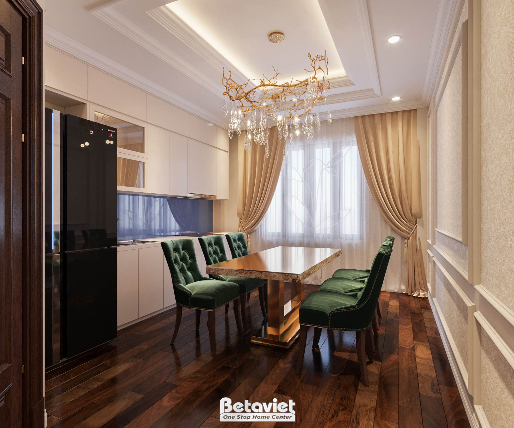 Thiết kế nội thất phòng ăn biệt thự KĐT Elegant Park Villas NT19131