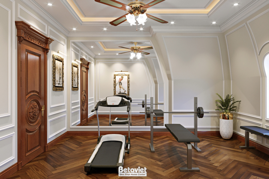 Thiết kế nội thất phòng gym tân cổ điển NT22040