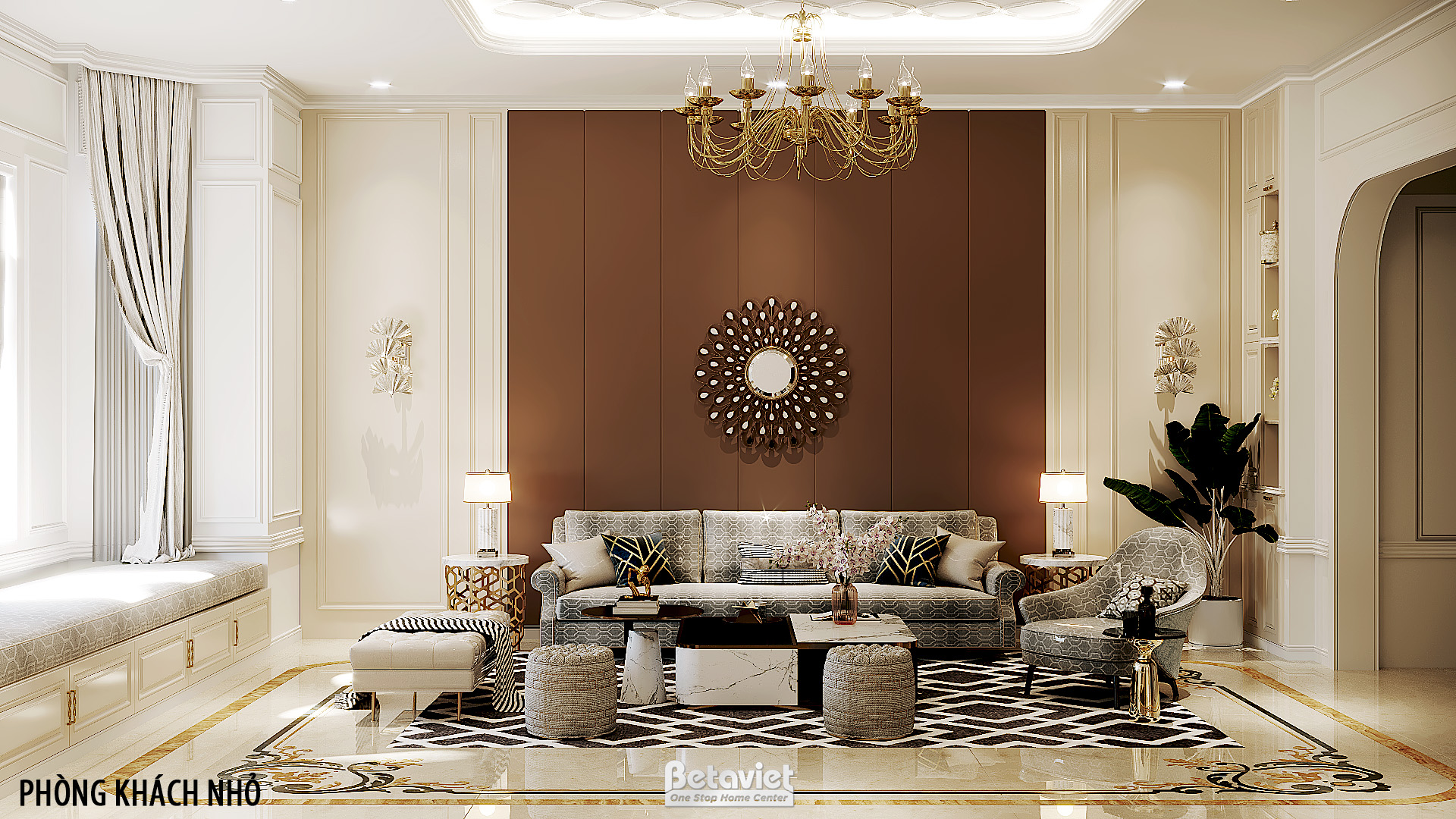 Thiết kế nội thất căn hộ phong cách Art Deco tại Kiên Giang NT20105