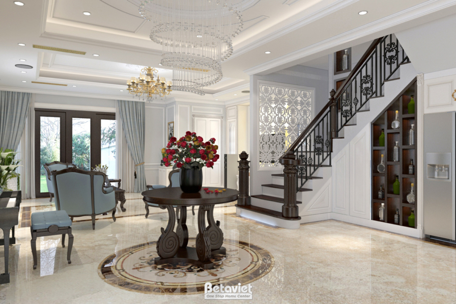 Thiết kế đại sảnh biệt thự KĐT Gamuda Land NT18016