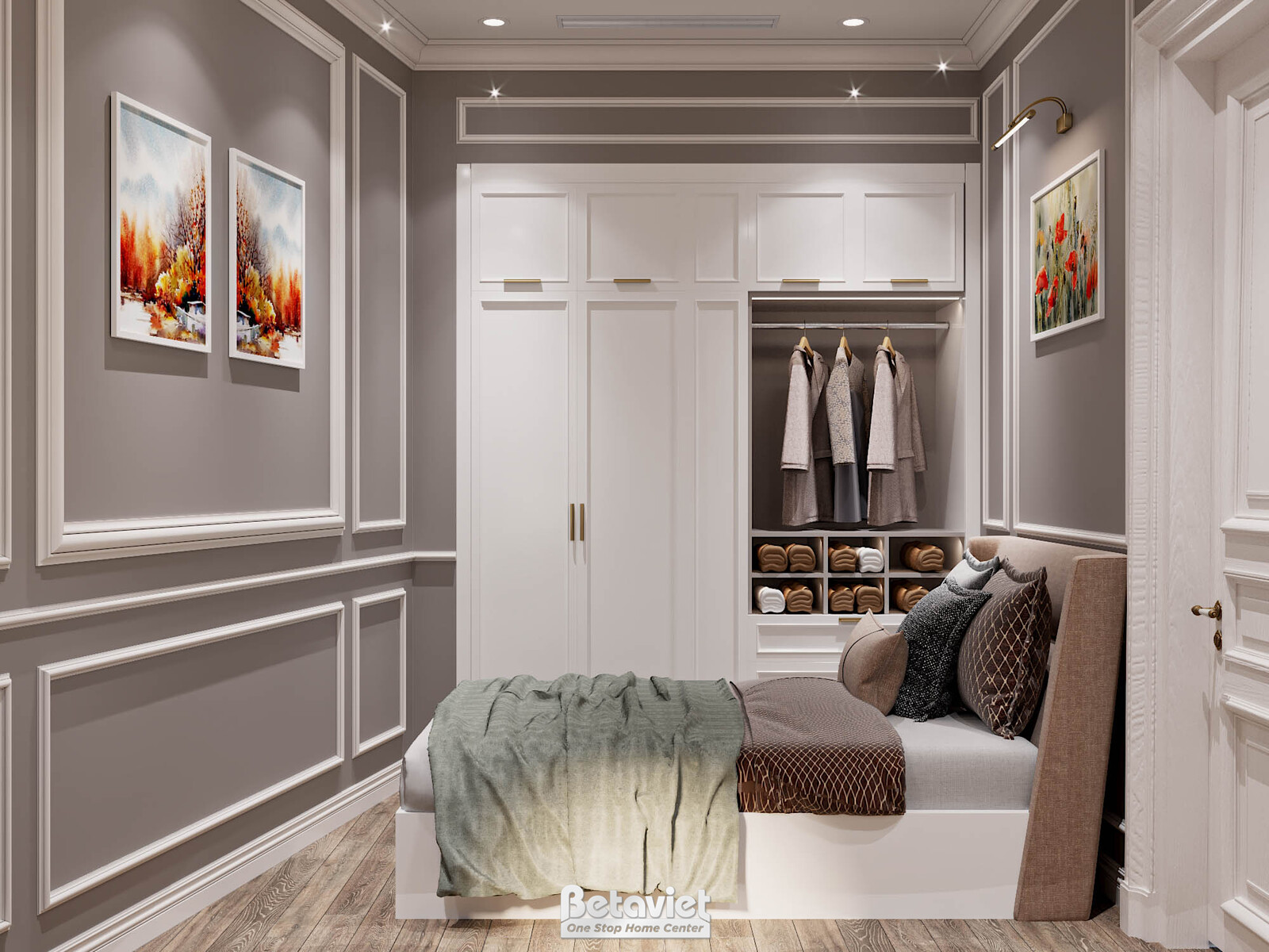 Nội thất phòng ngủ biệt thự hiện đại KT21114 – góc nhìn 18