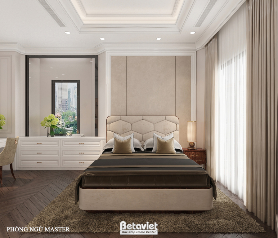 Nội thất phòng ngủ biệt thự hiện đại NT22031 – góc nhìn 3