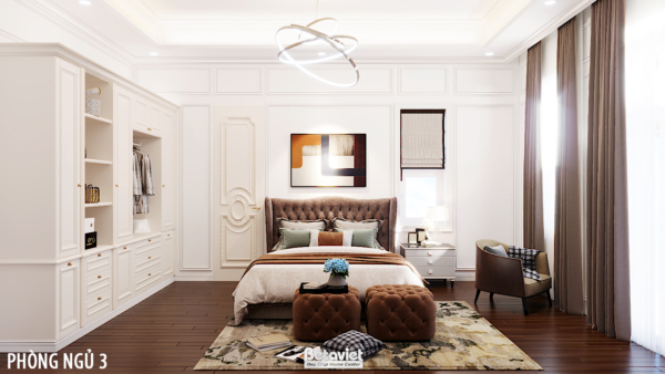 Thiết kế nội thất phòng ngủ phong cách Art Deco NT20105