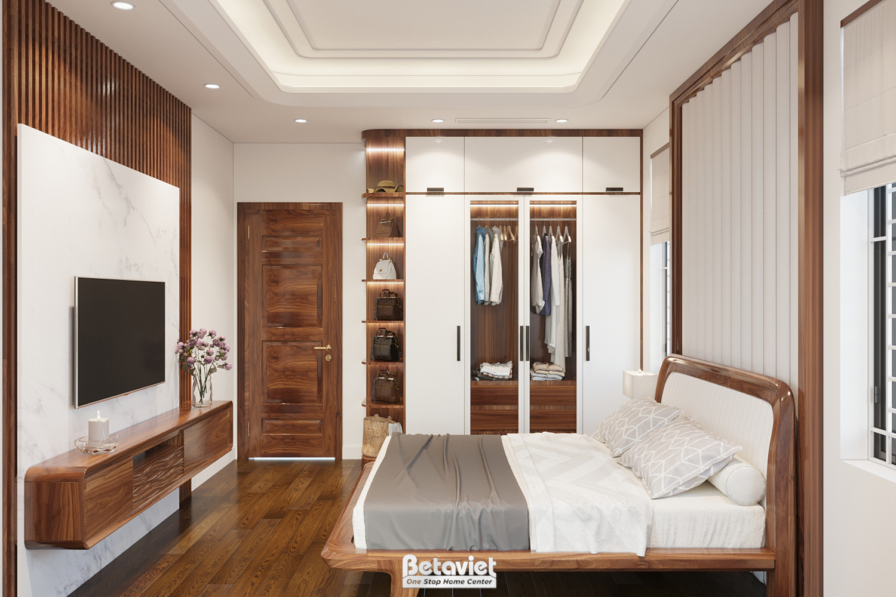 Nội thất phòng ngủ biệt thự hiện đại NT22067 – góc nhìn 10