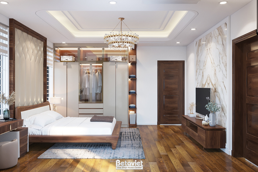 Nội thất phòng ngủ biệt thự hiện đại NT22067 – góc nhìn 7