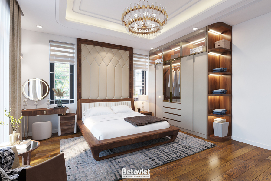 Nội thất phòng ngủ biệt thự hiện đại NT22067 – góc nhìn 8