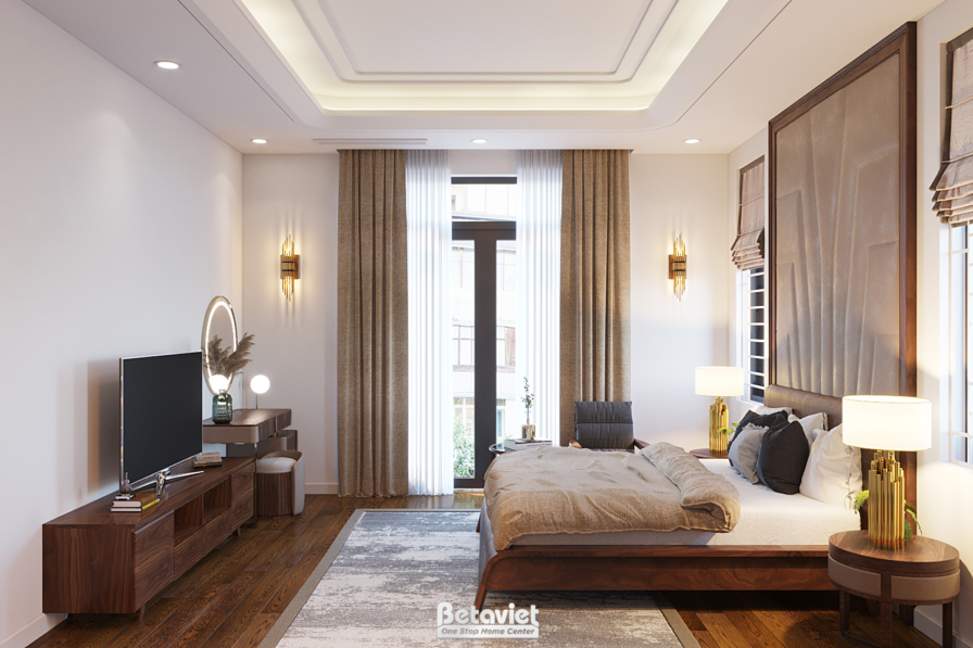 Nội thất phòng ngủ biệt thự hiện đại NT22067 – góc nhìn 9