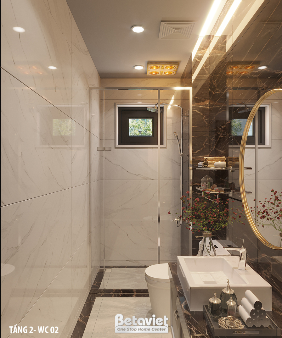 Nội thất phòng tắm biệt thự hiện đại NT22067 – góc nhìn 10