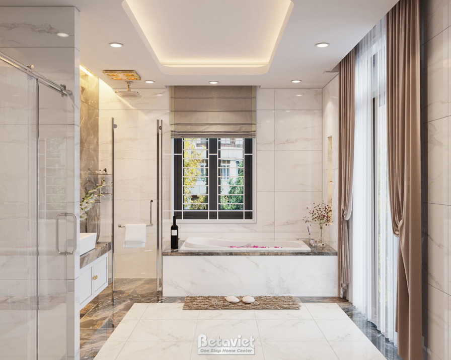 Nội thất phòng tắm biệt thự hiện đại NT22067 – góc nhìn 13