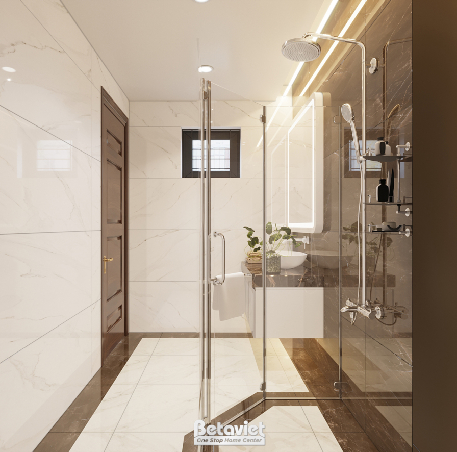 Nội thất phòng tắm biệt thự hiện đại NT22067 – góc nhìn 2