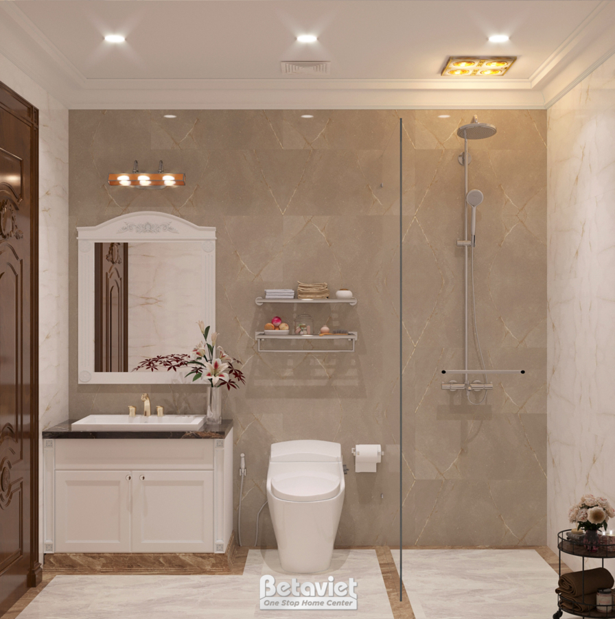Thiết kế nội thất phòng tắm tân cổ điển NT21117