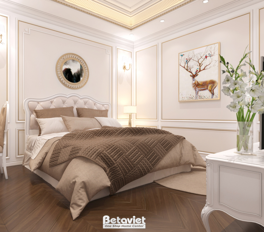 Nội thất phòng ngủ biệt thự tân cổ điển NT18026 – góc nhìn 14