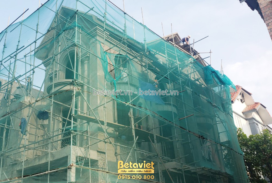 Thi công biệt thự TC21150, giai đoạn thi công phần thô – mặt ngoài công trình (6)