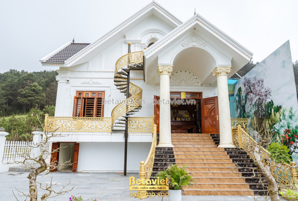 Xây biệt thự tân cổ điển 194m2 giữa cao nguyên Mộc Châu – TC19064