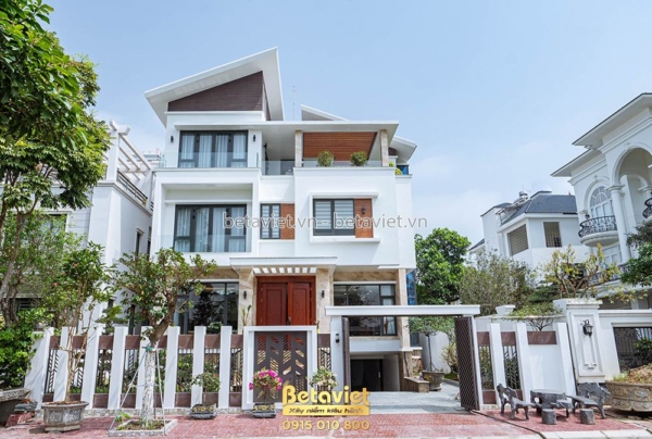 Thi công biệt thự 4 tầng hiện đại KĐT Nam Đầm Vạc – TC20104