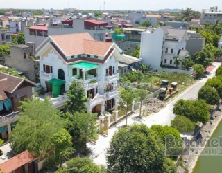 Xây nhà biệt thự đẹp tại KĐT Nam Châu Giang – Hà Nam