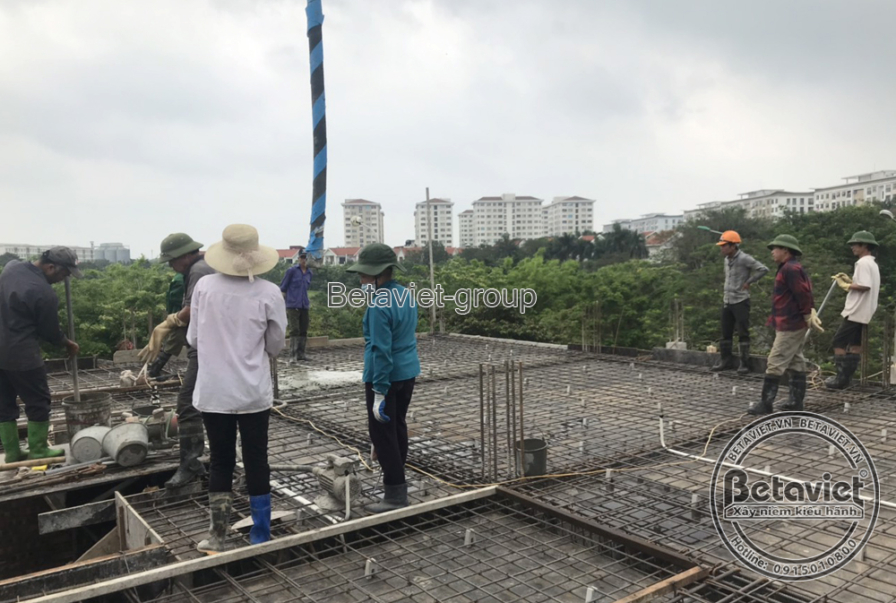 Thi công biệt thự 4 tầng tân cổ điển TC20166, giai đoạn thi công phần thô – kết cấu phần thô (6)