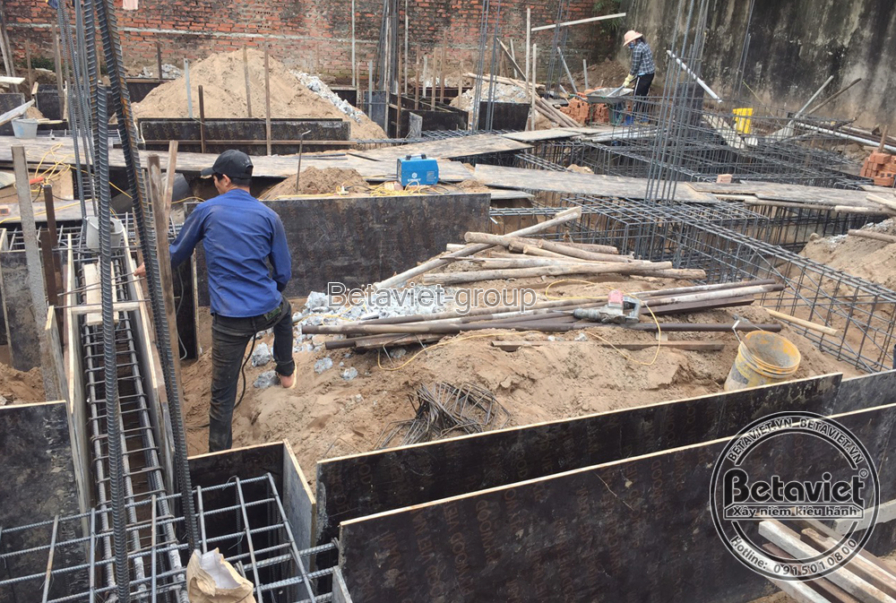 Thi công biệt thự 4 tầng tân cổ điển TC20166, giai đoạn thi công phần thô – mặt ngoài công trình (9)