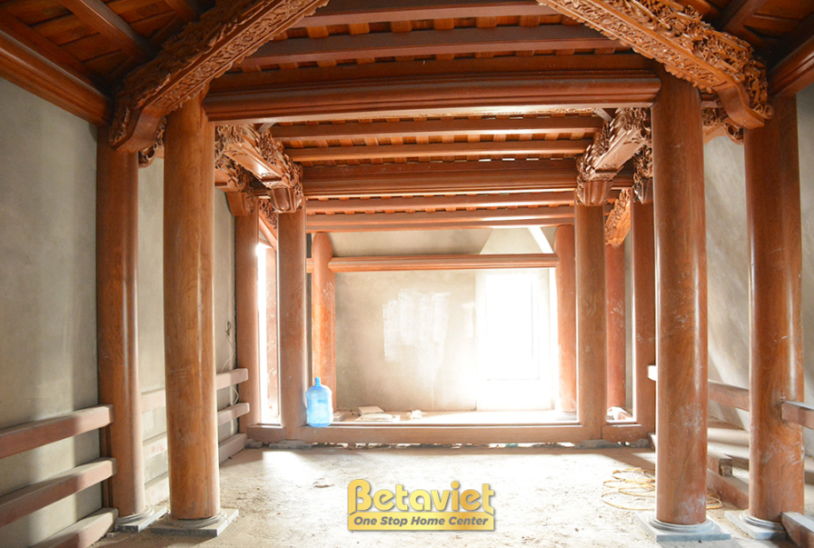 Thi công biệt thự 3 tầng cổ điển TC22030, giai đoạn thi công nội thất – ảnh thi công thực tế
