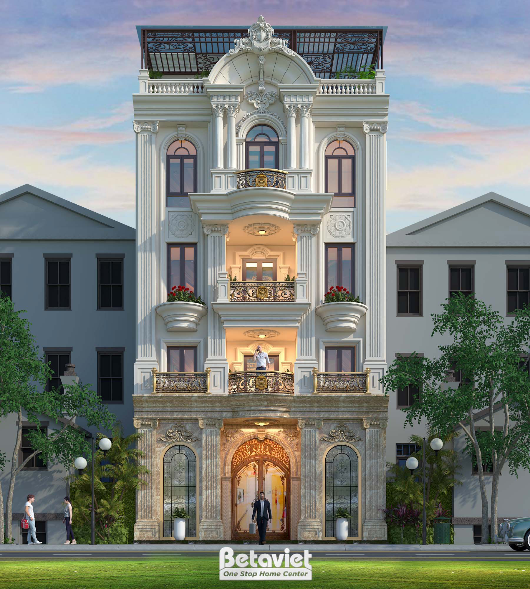 Biệt thự 5 tầng nhà phố vừa để ở vừa kinh doanh 1300m2 tại Hà Nội KT20049