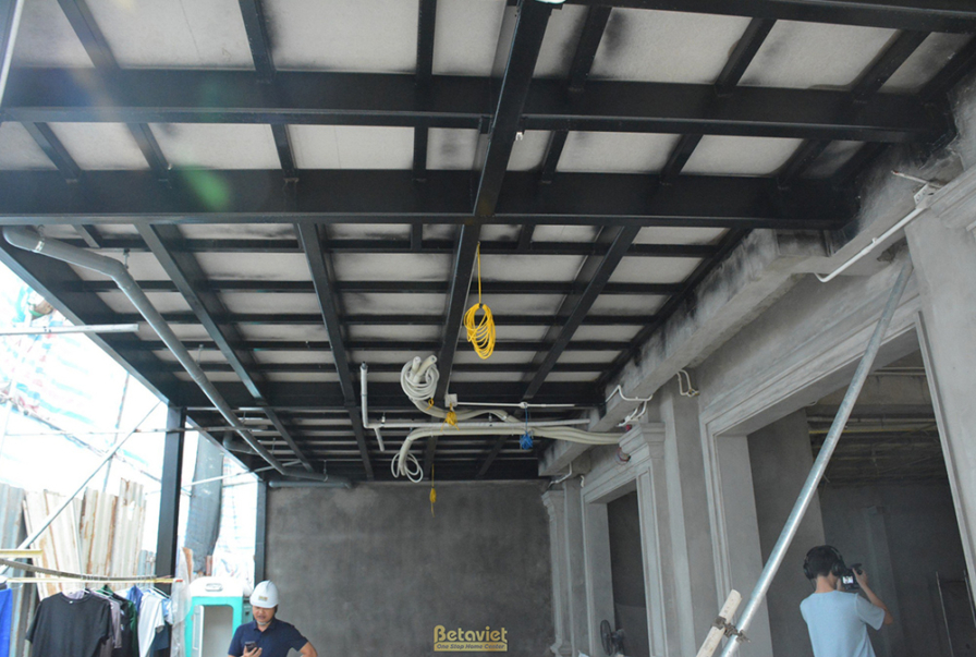 Thi công biệt thự 3 tầng hiện đại TC24908, giai đoạn thi công phần thô – kết cấu phần thô (2)