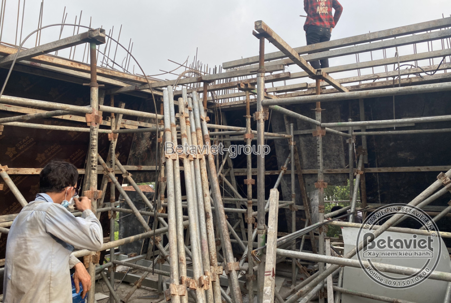 Thi công biệt thự 3 tầng tân cổ điển TC21006, giai đoạn thi công phần thô – kết cấu phần thô (3)
