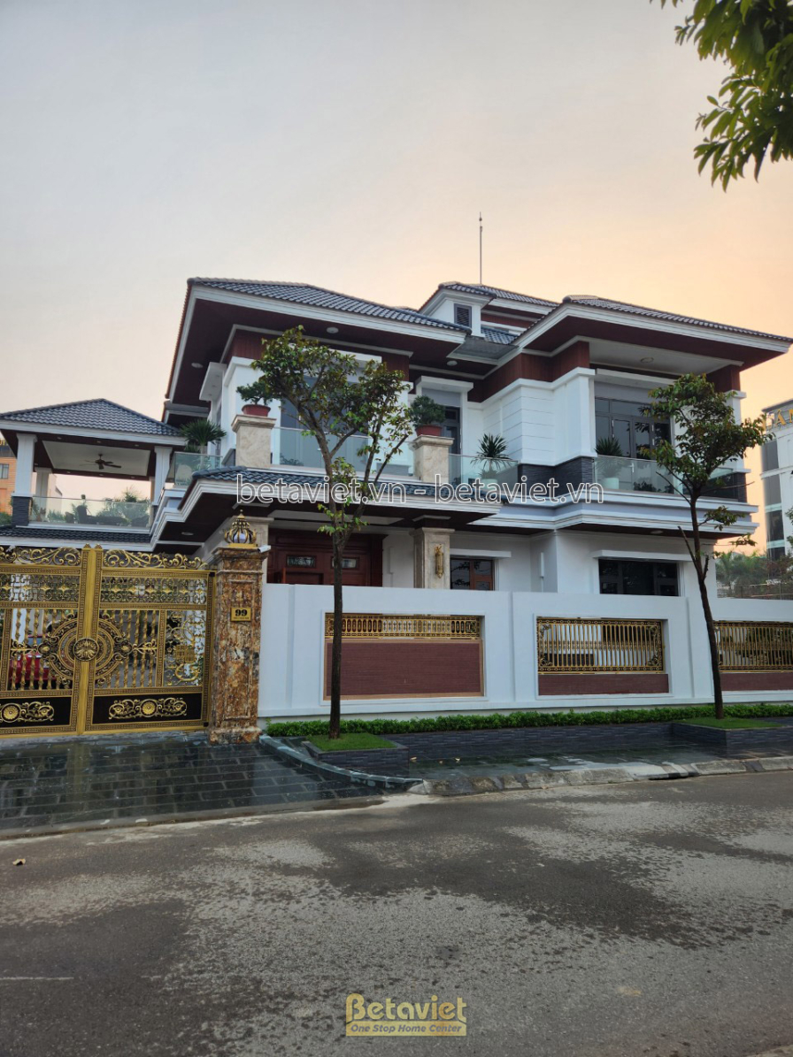 Thi công biệt thự 2 tầng TC22205, giai đoạn hoàn thành – mặt ngoài công trình (2)