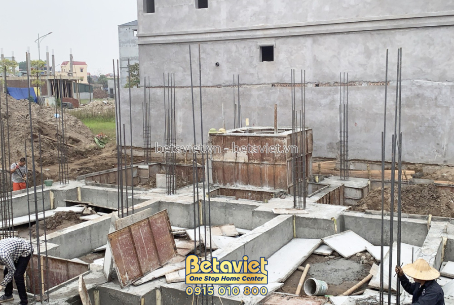 Thi công biệt thự 3 tầng hiện đại TC22156, giai đoạn thi công phần thô – kết cấu phần thô (6)