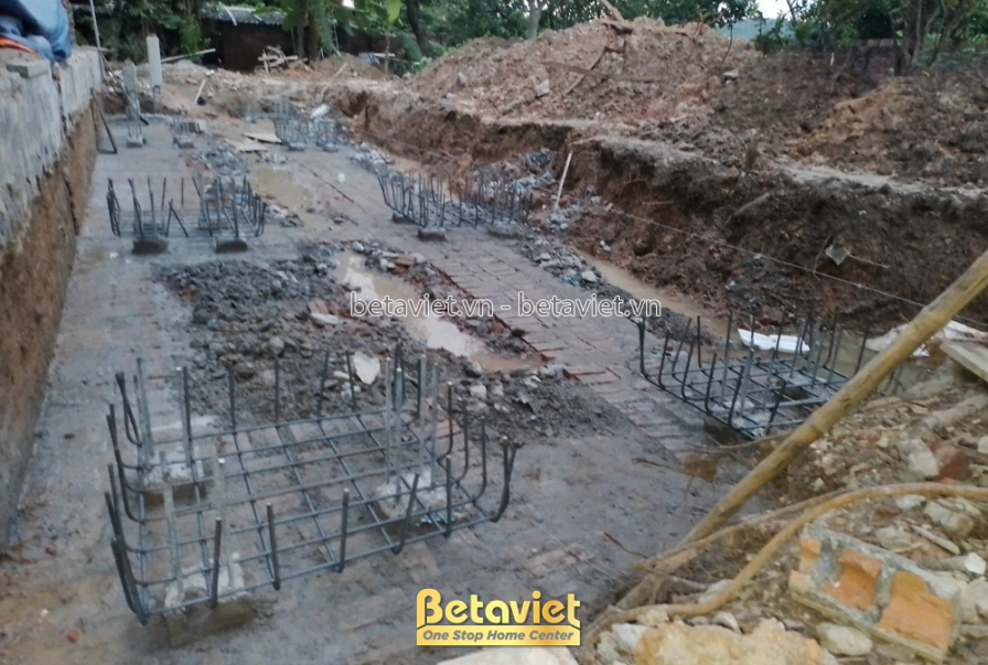 Thi công biệt thự 2 tầng TC23156, giai đoạn thi công phần thô – mặt ngoài công trình (9)