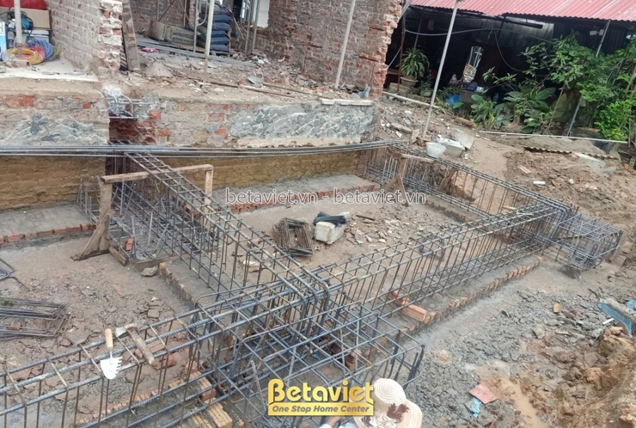 Thi công biệt thự 2 tầng TC23156, giai đoạn thi công phần thô – kết cấu phần thô (2)