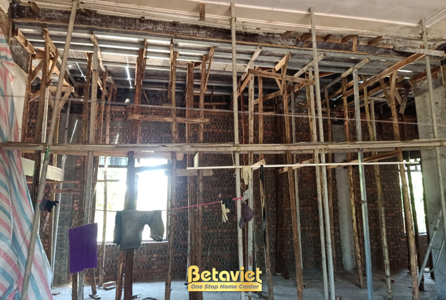 Thi công biệt thự 2 tầng TC23156, giai đoạn thi công phần thô – mặt ngoài công trình (11)