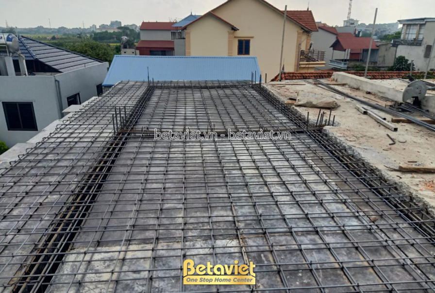 Thi công biệt thự 2 tầng TC23156, giai đoạn thi công phần thô – mặt ngoài công trình (12)