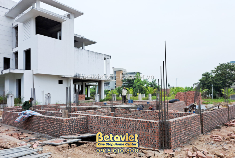 Thi công biệt thự 3 tầng hiện đại TC22049, giai đoạn thi công phần thô – ảnh thi công thực tế (2)