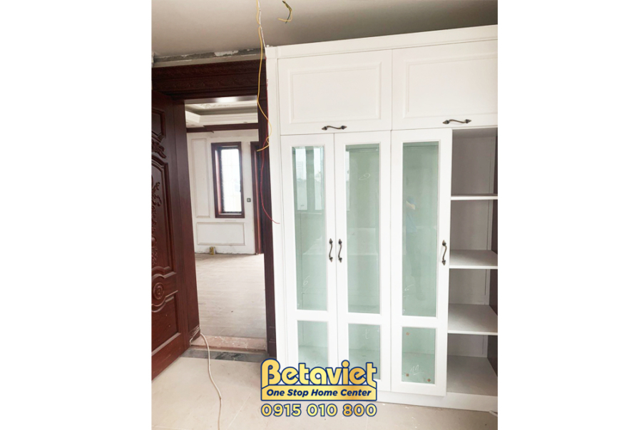Thi công biệt thự 3 tầng TC21126, giai đoạn thi công phần thô – phòng thay đồ (3)