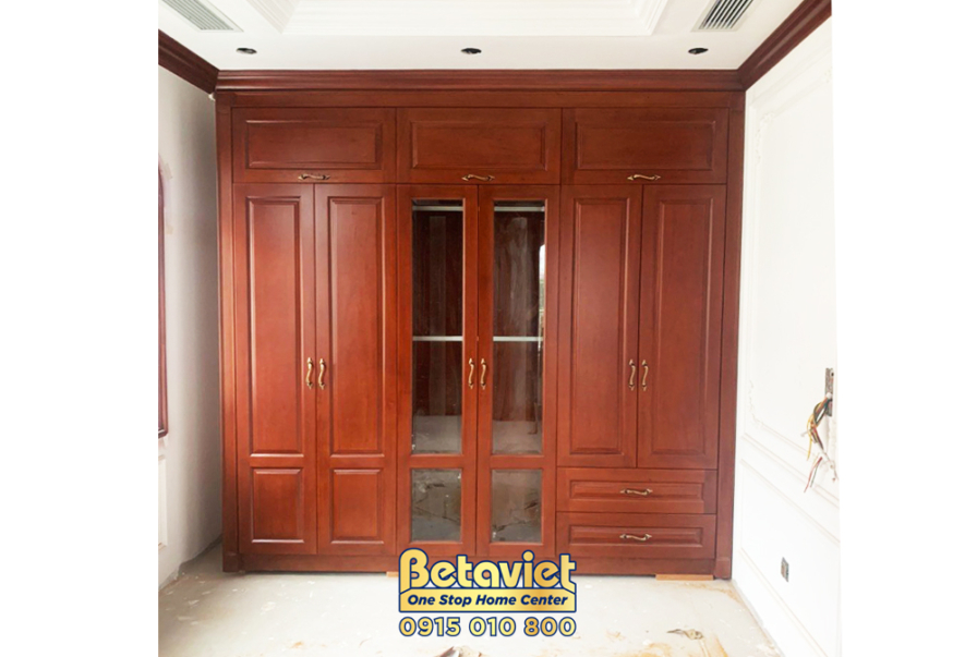 Thi công biệt thự 3 tầng TC21126, giai đoạn thi công phần thô – phòng thay đồ (4)