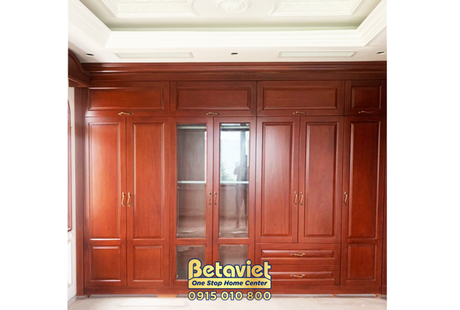 Thi công biệt thự 3 tầng TC21126, giai đoạn thi công phần thô – phòng thay đồ