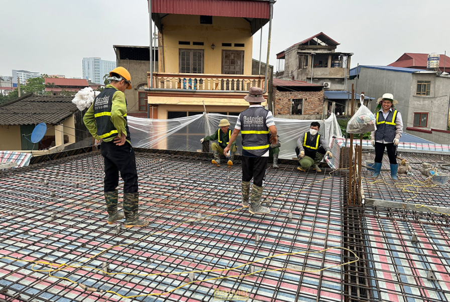 Thi công biệt thự 3 tầng tân cổ điển TC23101, giai đoạn thi công phần thô – kết cấu phần thô (7)