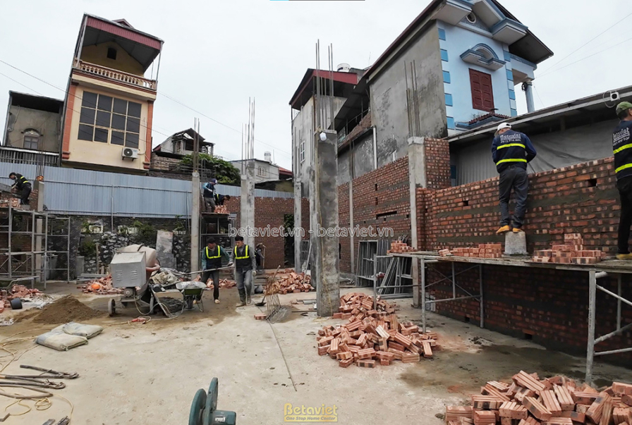 Thi công biệt thự 3 tầng tân cổ điển TC23101, giai đoạn thi công phần thô – kết cấu phần thô (12)