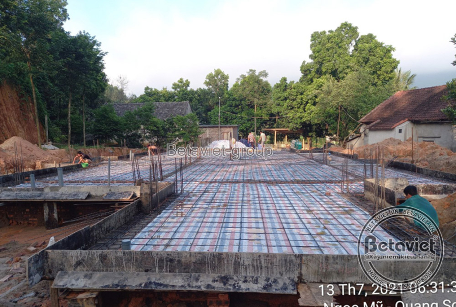 Thi công biệt thự 2 tầng tân cổ điển TC21101, giai đoạn thi công phần thô – kết cấu phần thô (12)
