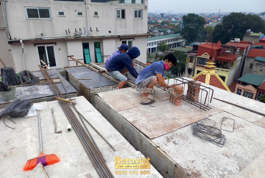 Thi công biệt thự 5 tầng TC21061, giai đoạn thi công phần thô – kết cấu phần thô (11)