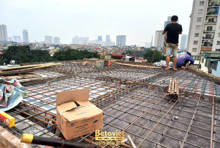 Thi công biệt thự 5 tầng TC21061, giai đoạn thi công phần thô – kết cấu phần thô (10)