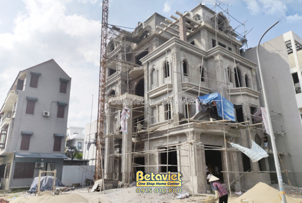 Thi công mẫu biệt thự phố tân cổ điển trọn gói tại Hà Nam – TC21013A