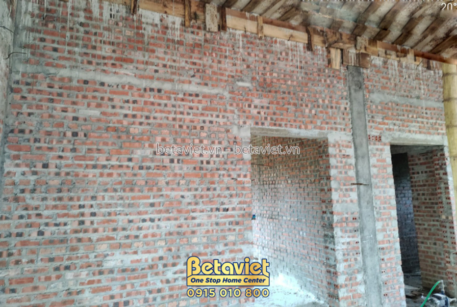 Thi công biệt thự 2 tầng hiện đại TC22009, giai đoạn thi công phần thô – kết cấu phần thô