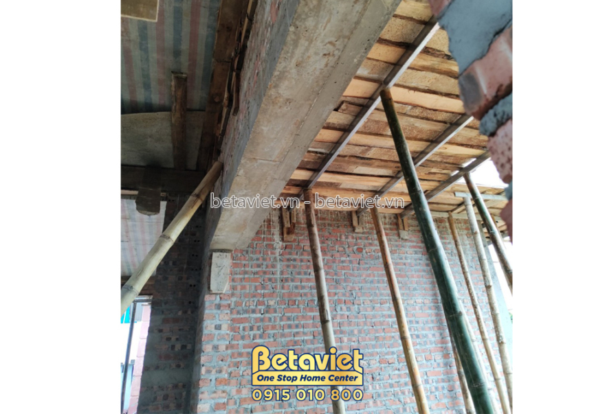 Thi công biệt thự 2 tầng hiện đại TC22009, giai đoạn thi công phần thô – kết cấu phần thô (2)