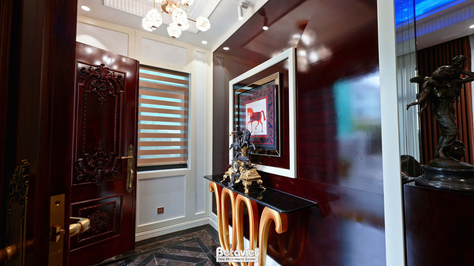 Thi công biệt thự TC5003639, giai đoạn hoàn thành – phòng làm việc