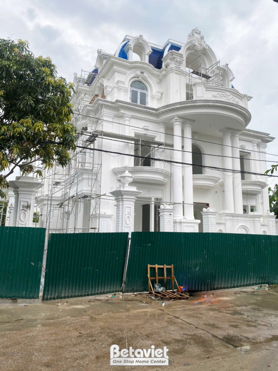 Thi công dinh thự tân cổ điển TC23082, giai đoạn thi công phần thô – kết cấu phần thô